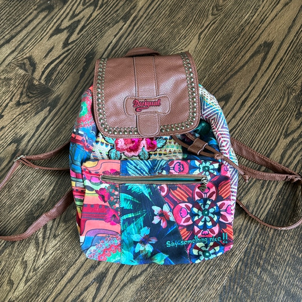 Desigual floral backpack